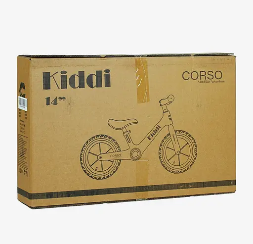 Велобег "CORSO KIDDI" магниевая рама, надувные колеса резиновые 12’’, алюминиевые обода, подставка для ног, корзинка - фото 3