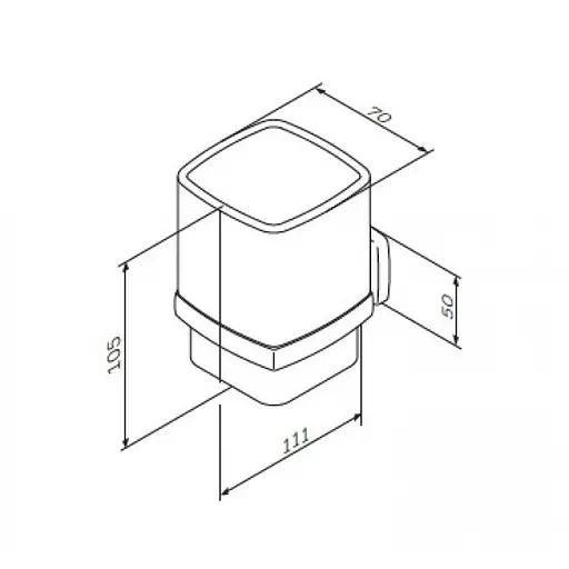 Склянка для зубних щіток AM.PM Gem A9034300 - фото 2