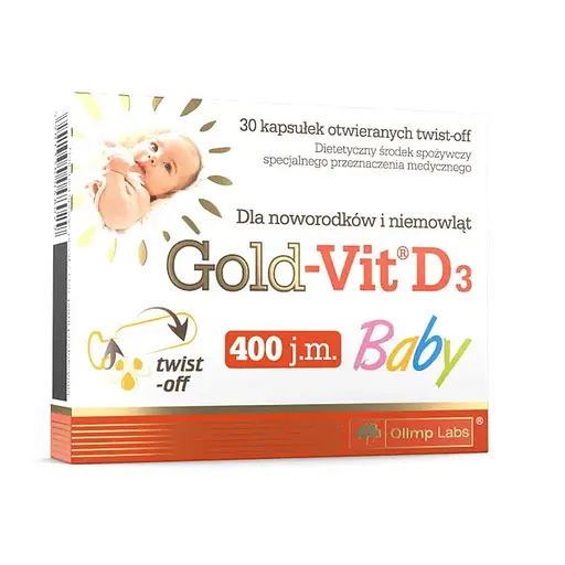 Вітаміни та мінерали Olimp Gold-Vit D3 Baby, 30 капсул - фото 1
