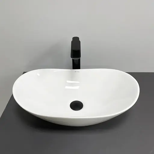 Умивальник VBI Turin S white накладний VBI-011515, Білий - фото 2