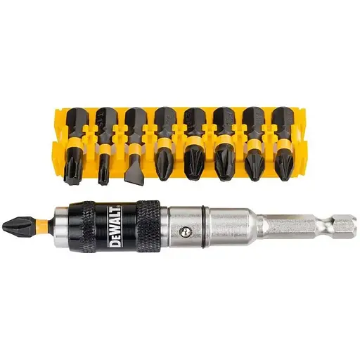 Набір біт DeWalt Impact Torsion ударні Torx Philips Pozidriv Slotted L=25 мм 10 шт. (DT70518T)