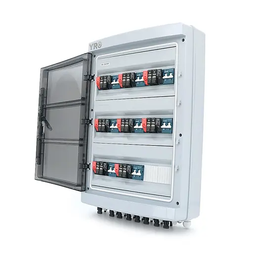 Комбинатор для солнечных систем YRO YRPVB-8/8CB DC600V с молниезащитой - фото 1