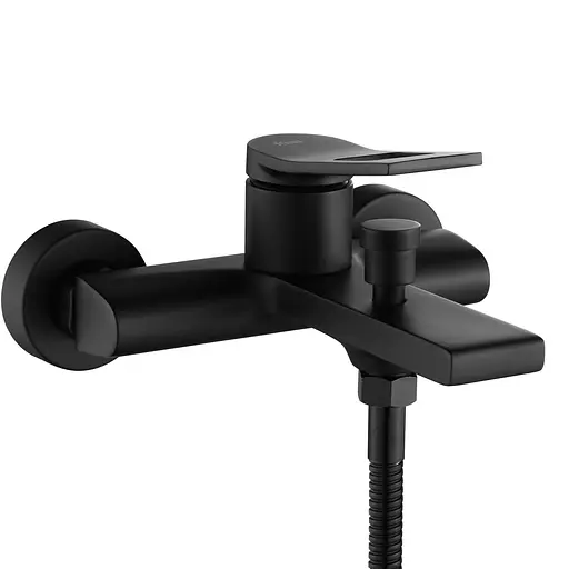Смеситель для ванны Rea Soul настенный black REA-B9997 Черный маовый - фото 3