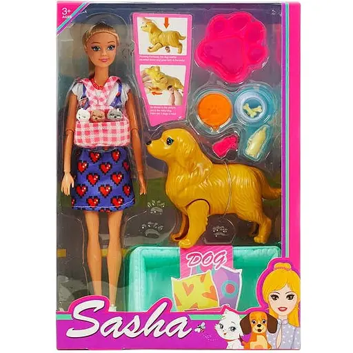 Кукла, 29 см, переноска для щенков, 3 щенка, фигурка песика, беременная собака, аксессуары