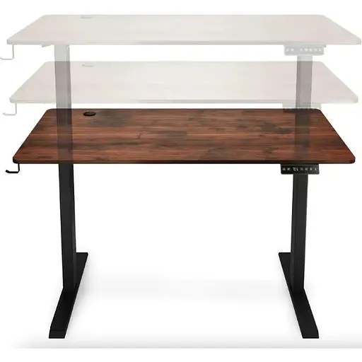 Комп'ютерний стіл з регульованою висотою Di Volio Amone коричневий - фото 4