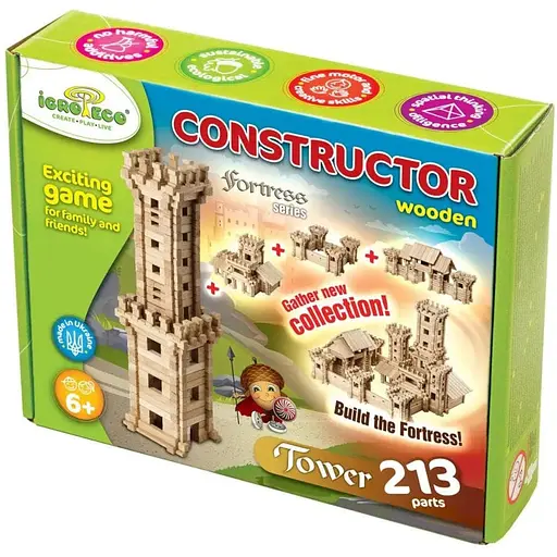 Детский конструктор Башня Igroteco 900330 213 деталей - фото 1