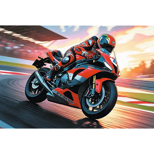 Пазл Швидкий мотоцикл - 100 шт. TREFL 16489 - фото 2