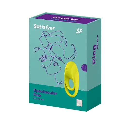 Виброкольцо Satisfyer Spectacular Duo желтый - фото 7
