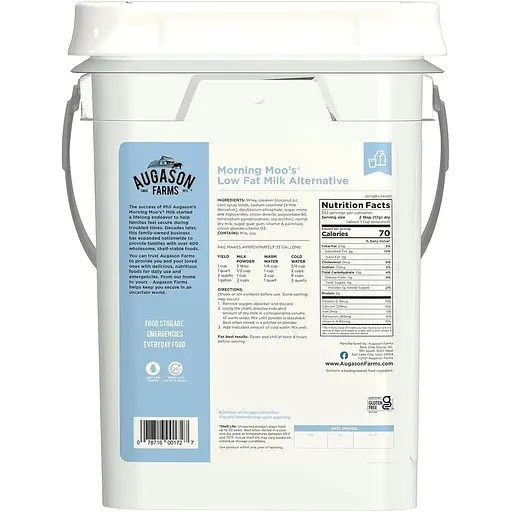 Соевое молоко нежирное сублимированное Augason Farms с большим сроком годности до 20 лет 533 порции - фото 2