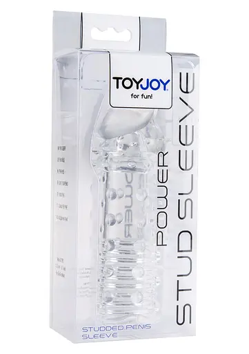 Насадка на пенис ToyJoy Power Stud Sleeve 15.5 см (прозрачный) - фото 5