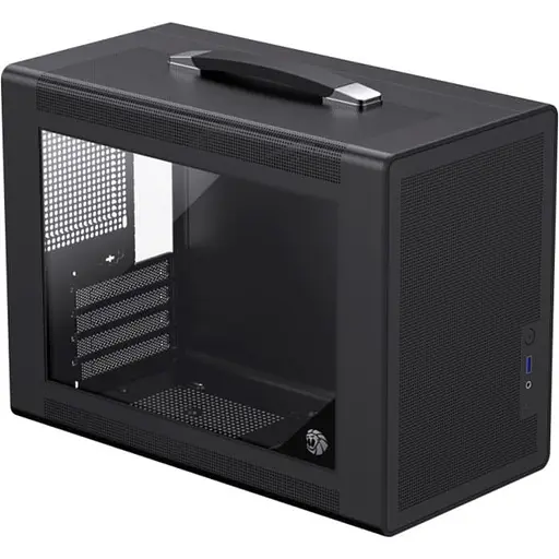 Корпус GameMax Spark Air с закаленным стеклом без блока питания, черный (Spark Air BK) - фото 1