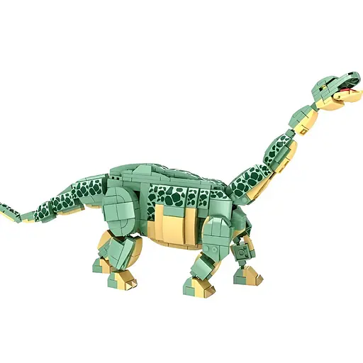 Конструктор динозавр  WOMA бронтозавр из коллекции Динозавры 589 деталей - фото 1