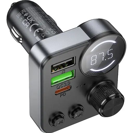 FM-трансмиттер Hoco E86 Alegria Black (646956) [138732] - фото 4