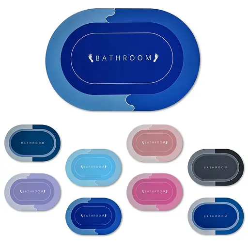 Коврик для ванной R30939-60 суперпоглощающий овальный 40 × 60 см