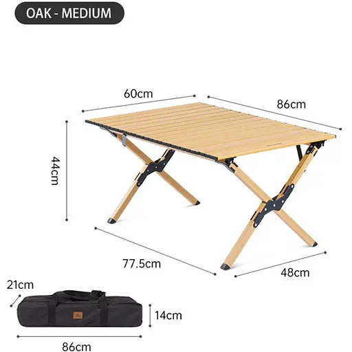 Розкладний стіл Naturehike CNK2300JU010 розмір M, алюміній, бежевий - фото 2