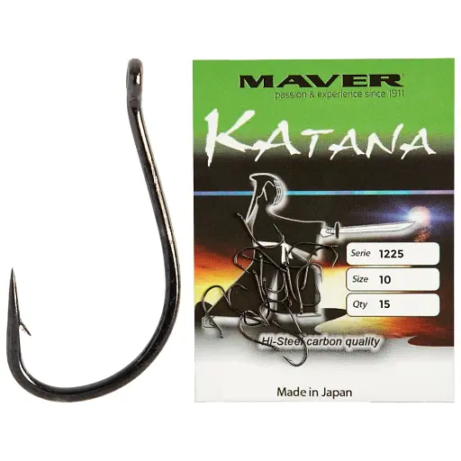 Крючок Maver Katana 1225A №10 (15шт/уп) - фото 1