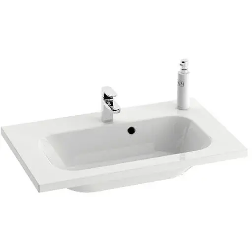 Умивальник Ravak Chrome 600 з переливом XJG01160000, Білий - фото 1
