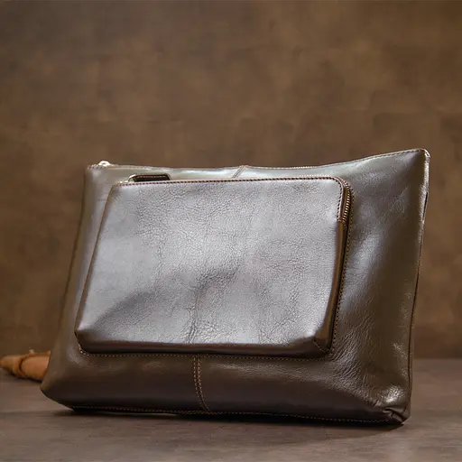 Чоловіча шкіряна сумка для ноутбука GRANDE PELLE 36х25х1,5 см sum0015578 - фото 7