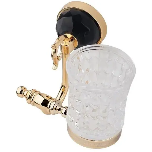 Склянка для зубних щіток Kugu Diamond 1106G золотий - фото 1