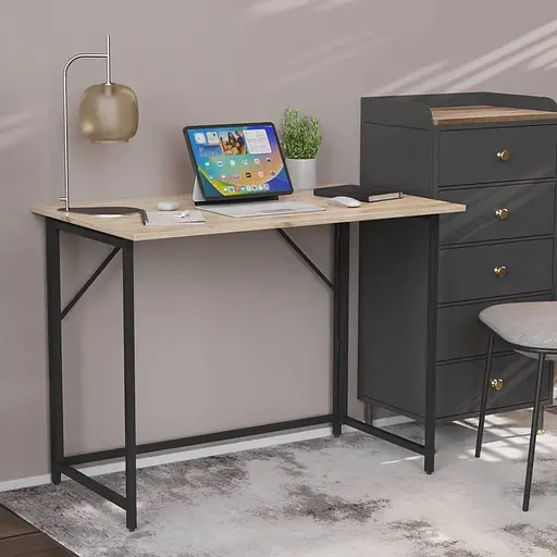 Стіл розкладний Моріс Ferrum-decor 750x1000x600 Чорний метал ДСП Дуб Сан-Марино 16 мм (FRD-104670) - фото 11