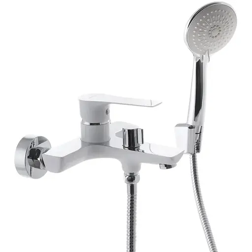 Смеситель для ванны с коротким изливом Mixxus Premium Eva 009 Euro white MI5811 Белый матовый - фото 1