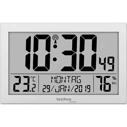 Часы настенные Technoline WS8016 Silver (WS8016) - фото 1