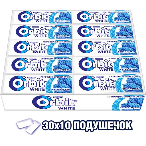 Уценка. Резинка жевательная Orbit Белоснежный Свежая мята, 14 г (686646) - фото 6