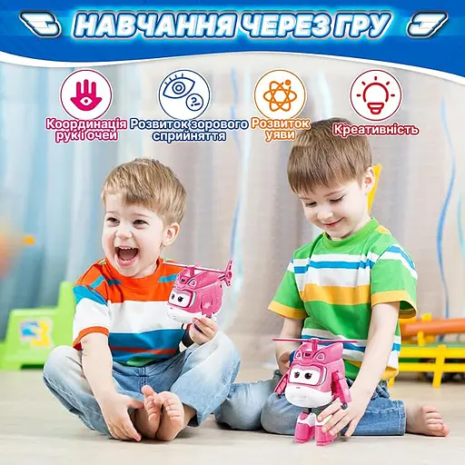 Ігрова фігурка-трансформер Super Wings Transforming Діззі (Dizzy) 12.5 см (EU780240) - фото 6