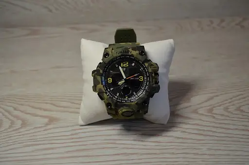 Чоловічий годинник Skmei Hamlet 1155 Зелений камуфляж - фото 6