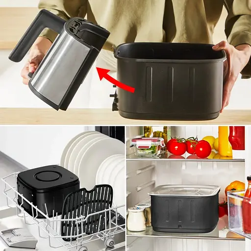 Мультипіч Tefal Easy Fry Silence Smart 1670 Вт сіра (EY572DE1) - фото 11