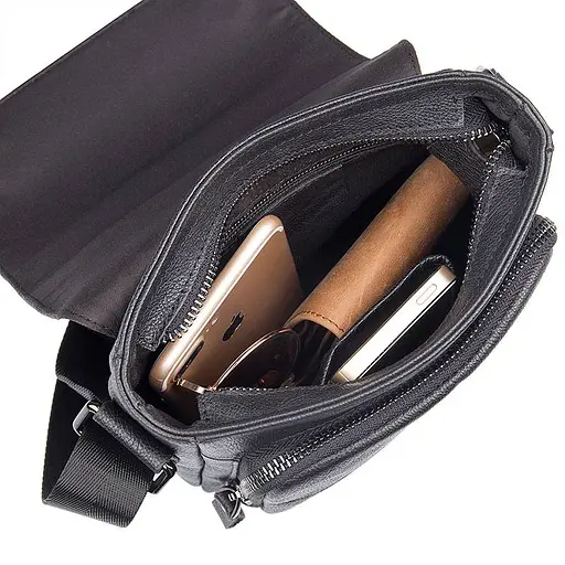 Чоловіча шкіряна сумка Vintage 18х22х5,5 см sum0015002 - фото 7