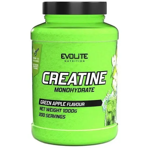 Креатин Evolite Nutrition Creatine Monohydrate 1 кг green apple