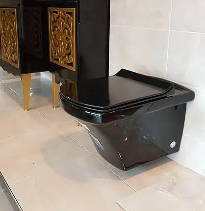 Унитаз подвесной Idevit Vega 2804-0606-07, Черный - фото 2