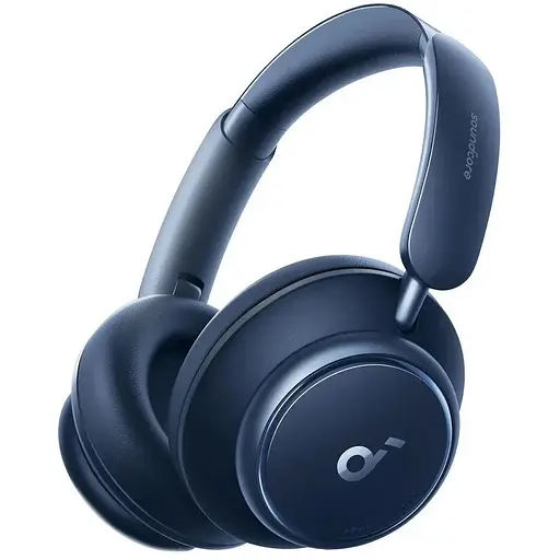 Наушники Anker беспроводные SoundCore Space Q45 (A3040) синий bluetooth 5.3 микрофон динамики 40 мм ANC Hi-Res - фото 1