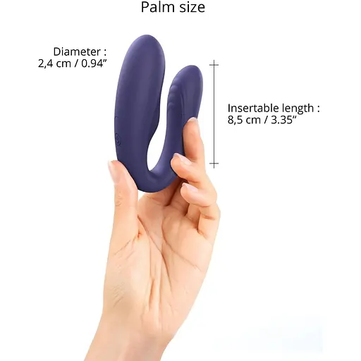 Вибратор для пар с пультом ДУ Love To Love Match Up - Midnight Indigo - фото 6