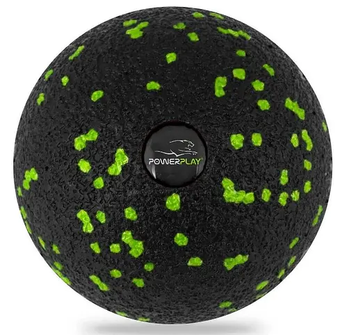 Массажный мяч PowerPlay PP-4351 Epp Massage Ball (d10) Черно/Зеленый (PP-4351_Green_d10) - фото 1