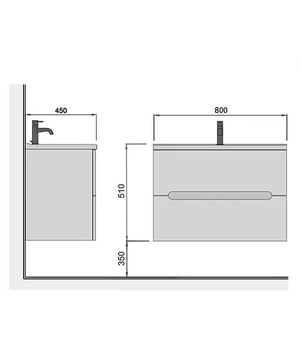 Тумба Мойдодир Octavio 80-A з умивальником Cosmopolitan 80 Білий - фото 3