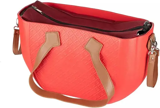 Сумка MyMia ручки эко-кожа, ремни для коляски, красно-коричневый Nuvita det0018687 - фото 5