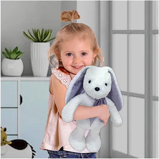 Іграшка м'яконабивна Зайченя МС 080501-18 сірий - фото 3