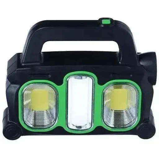 Фонарь аккумуляторный Solar Hurry-bolt HB-6169 кемпинговый переносной 3 режима солнечная батарея черно-зеленый