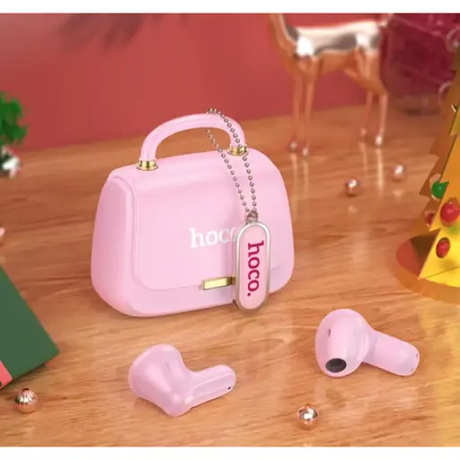 Наушники Hoco DES35 Dawn handbag BT headset Pink - фото 4