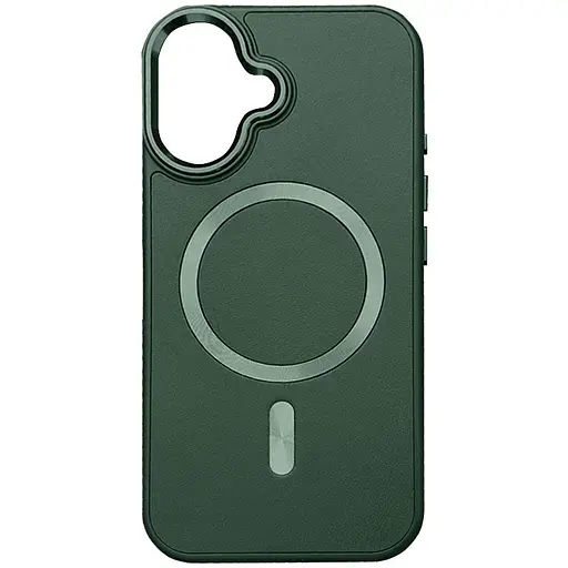 Шкіряний чохол Epik SnapCase with MagSafe для Apple iPhone 16, 6.1 Green