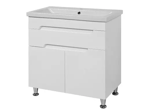 Тумба ПіК Сіметрі тандем + раковина Cersanit Como 80 см Білий 30412 - фото 1