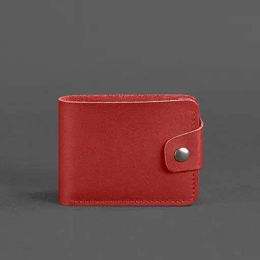 Кожаный портмоне 4.3 красный - фото 5