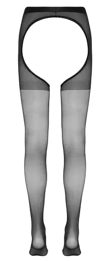 Колготки Cottelli Collection Strumpfhose Ouvert Crotchless Tights L/XL чорний - фото 6