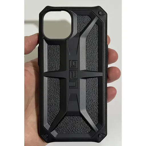 Оригінальний протиударний чохол UAG Monarch для iPhone 13 / iPhone 14 (6.1") Black Leather (113171114040) - фото 4