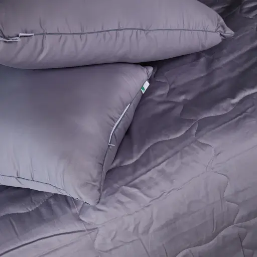 Літній постільний комплект MirSon Line Satin Premium Skyline Ecosilk Односпальний (2200010974911) - фото 3