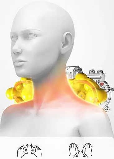 Массажная роликовая подушка для шеи, спины и тела Paradise Sound 501-С с функцией подогрева и музыка - фото 6