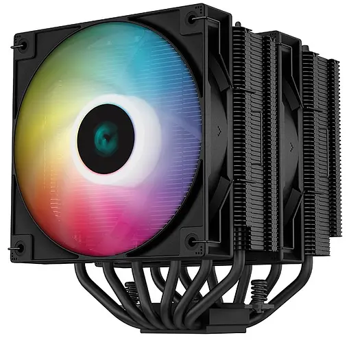 Кулер для процесора Deepcool AG620 BK ARGB 1700 AM5 (R-AG620-BKANMN-G-2) (AG620 BK ARGB) - фото 1