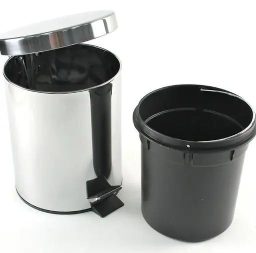 Відро для сміття Gedy Argenta 3л з педаллю (2609-13) Хром - фото 5